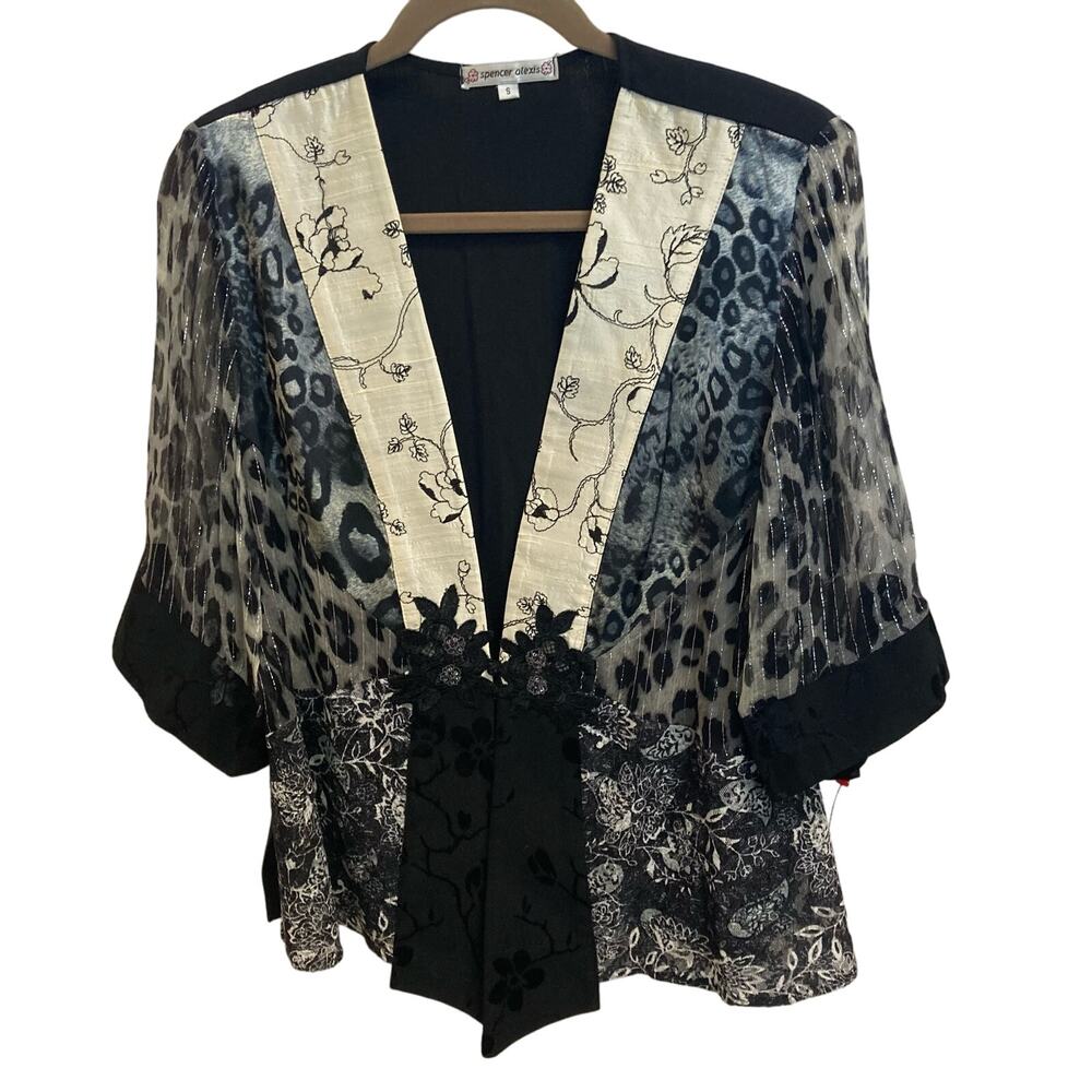 Spencer Alexis Mis Media Jacket/Blouse/Top Size Small